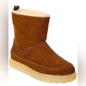 Scotch & Soda Cognac Suede “Joan” Winter Boot/Flat Heel/ (US 38 -7 - 7.5)